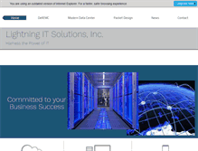 Tablet Screenshot of lightningitsolutions.com